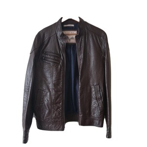 zara men's leather jacket uk