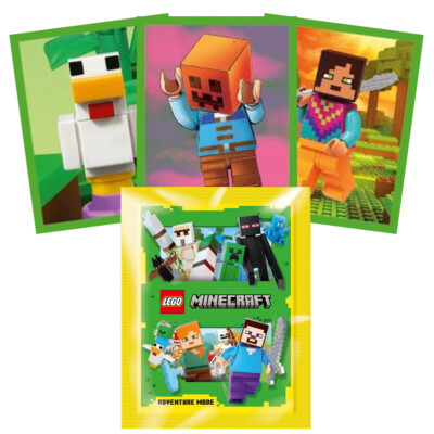 LEGO Minecraft Adventure Mode Serie 1 Sammelsticker 1-100 zum aussuchen