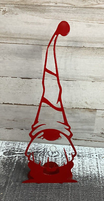 Gnome Metal Art Shelf Sitter 10''x4'' Made in USA
