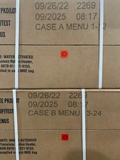 MRE U.S. Military Ready to Eat Meals INSP 07/2025   Case A and Case B