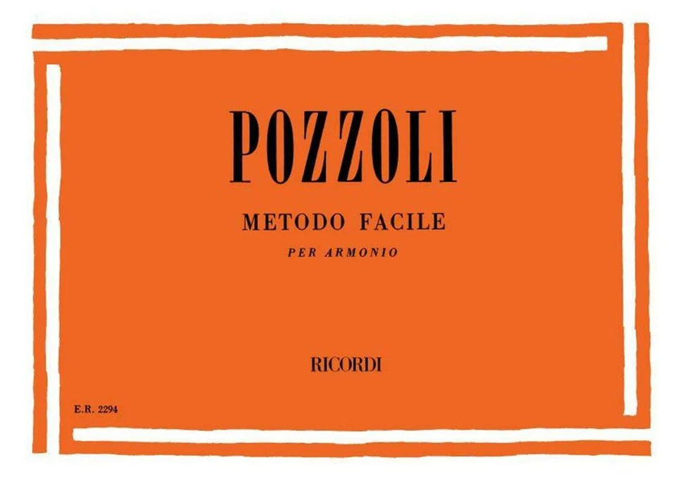 Metodo Facile - Ettore Pozzoli - Per Armonio - Harmonium