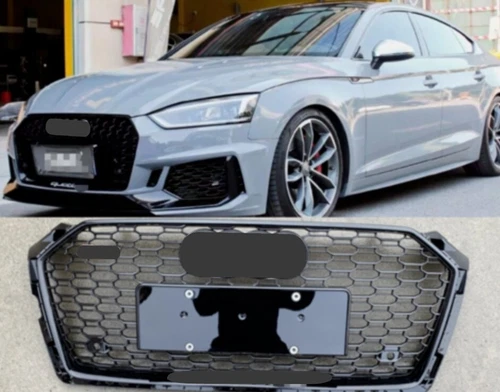 For 2017 2018 2019 AUDI A5 S5 RS5 2/4DR Black front bumper honeycomb Grille - Bild 2 von 6