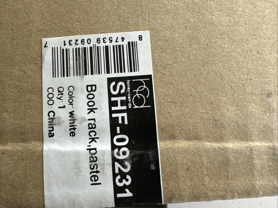 Estantería para libros infantiles HoneyCanDo color pastel/blanco 25x24x11" SIN MONTAR EN CAJA Foto 3 de 4