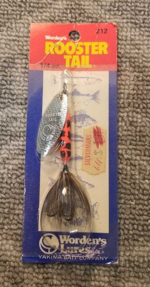 VINTAGE SEALED ROOSTER TAIL FISHING LURE BY WORDENS LURES 4" 212 86A | eBay