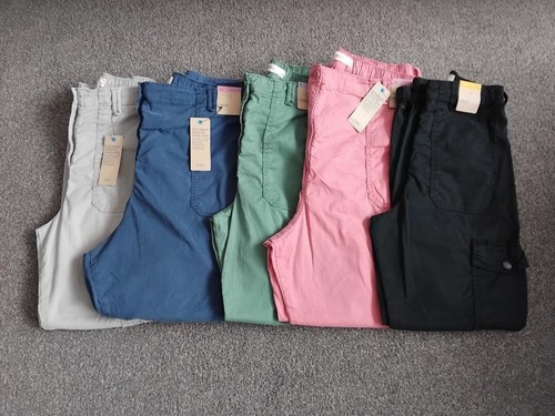 M&S LYOCELL RICH TEA DYED CARGO TROUSERS VARIOUS COLOURS NEW - 第 1/11 張圖片