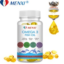 120P Fish Oil 3600 mg with EPA  DHA - Triple Strength Omega 3 2800mg Supplement