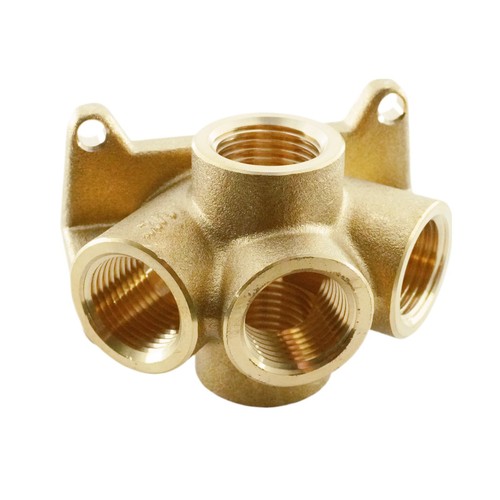G 1/2" Wanddose Verteiler Messing Druckluft Wasser Fittings - Bild 3 von 6