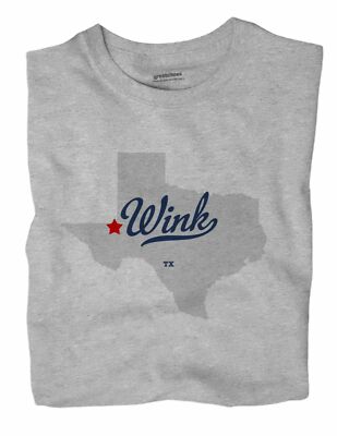 Wink Texas TX T-Shirt MAP