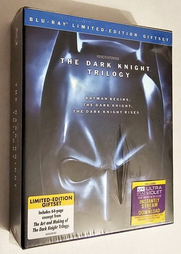 THE DARK KNIGHT TRILOGY BLU-RAY LIMITED EDITION GIFT SET FAST SHIPPING - Picture 3 of 4