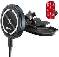 15W Magsafe Car Mount Charger for iPhone 17, Fast Wireless Charging Magnetic ...