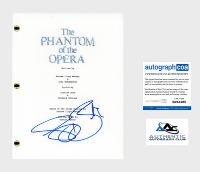 GERARD BUTLER AUTOGRAPH SIGNED PHANTOM OF THE OPERA SCRIPT SCREENPLAY ACOA