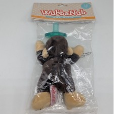 WubbaNub Infant Pacifier Monkey Plush Brown 0-6 Months Baby Newborn Soother NIP