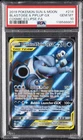 2019 POKEMON SUN & MOON COSMIC ECLIPSE FULL ART/BLASTOISE & PIPLUP GX PSA 10