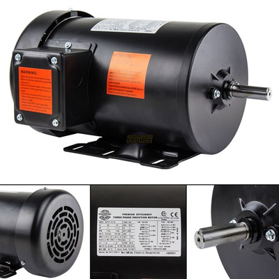 #ad #ad 2 HP Electric Motor 3 Phase Premium Efficiency 56H Frame 1800 RPM TEFC 230 460 V $409.95