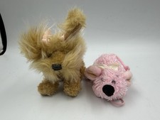 Russ SPARKLE THE FUZZY TERRIER PUPPY DOG W/ BOWS 6" STUFFED ANIMAL Mouse