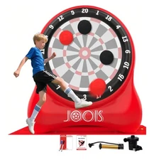  JOOIS 6.5 foot Giant Inflatable Soccer Dart Board with 24 different games