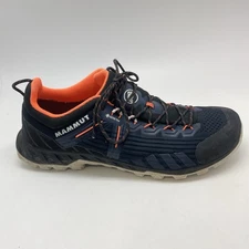 Mammut Shoes Mens 11.5 Alnasca Knit III Low GTX Blue Athletic Hiking Trail Shoes