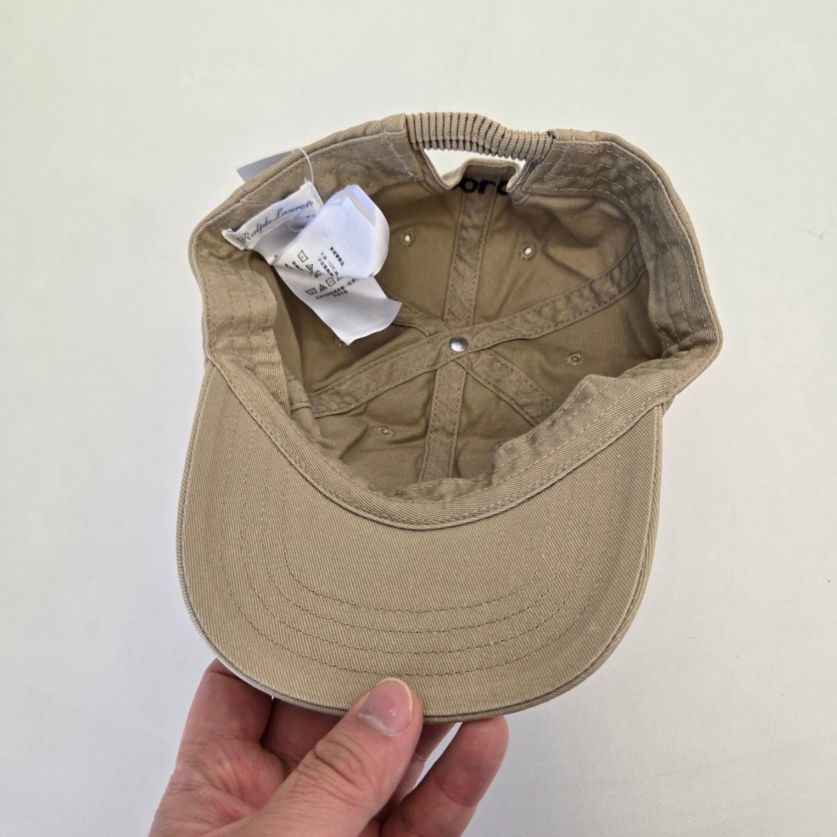 Polo Ralph Lauren The Iconic Cotton Chino Ball Cap Khaki Baby 12