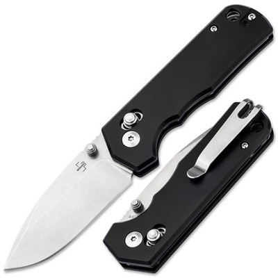 BOKER PLUS Rockstub Black 2.0 Folding Knife 14C28N Metal Handle 01BP0050