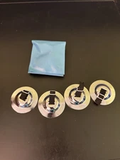 Vintage Metal Castanets Japan In Case