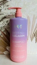 SJ Hair Care Xpert ~ Biotin & Collagen Strengthening Shampoo 32 fl oz