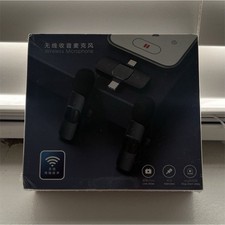 Wireless Lavalier Microphone, Plug and Play, Highly Sensitive, Black