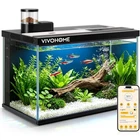 5 Gallon Smart Fish Tank APP Control Aquarium Starter Kit Auto Feeder RGB Light