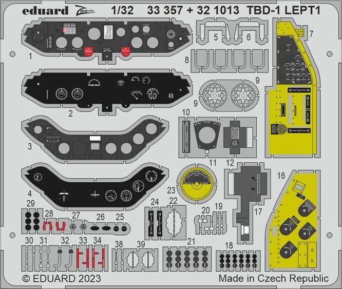 Eduard Accessories 321013 - 1:32 TBD-1 1/32 Trumpeter - New