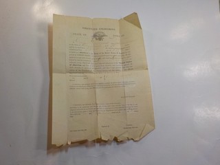 Civil War Document 1864 Soldier Enlistment Llewellyn Pennsylvania Signature VTG