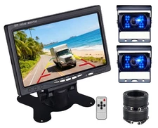 7" Monitor Truck Reversing Backup HD Camera Parking Rear View System For Rv Van