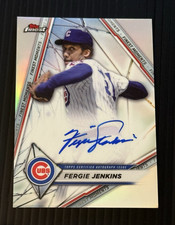 2022 Topps Finest- Finest Moments Autographs Fergie Jenkins Auto FMA-FJ Cubs HOF
