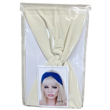 HeadBands Cream Wide Large Turban Boho Cloth Hairband Twisted Knot Yoga Hippie