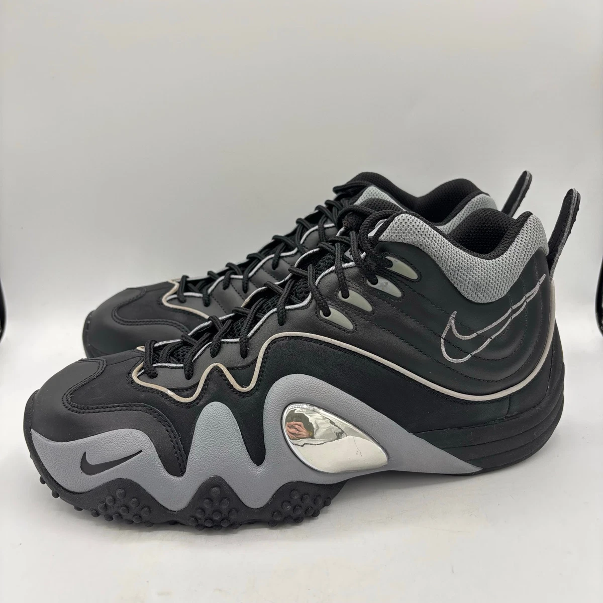 シューズ(男性用) Nike AIR ZOOM FLIGHT 5 27.0 Nike Air Zoom Flight Five 5 Jason Kidd White Black Size 14