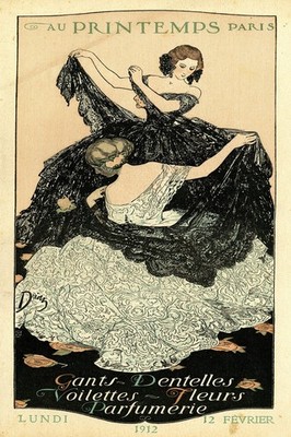   Vintage Au Printemps Paris Poster (1912) - 24x36  - Premium   Art Print