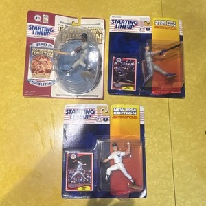 Lot of 3 unopened Starting Lineup MLB 3 Figure Lot Jimmy Key Molitor Rod Carew 