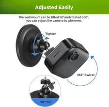 Magnetic Wall Mount Bracket for Blink & Other CCTV Security Cameras, Black/White
