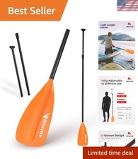 Lightweight 3-Piece SUP Paddle - Adjustable 6...