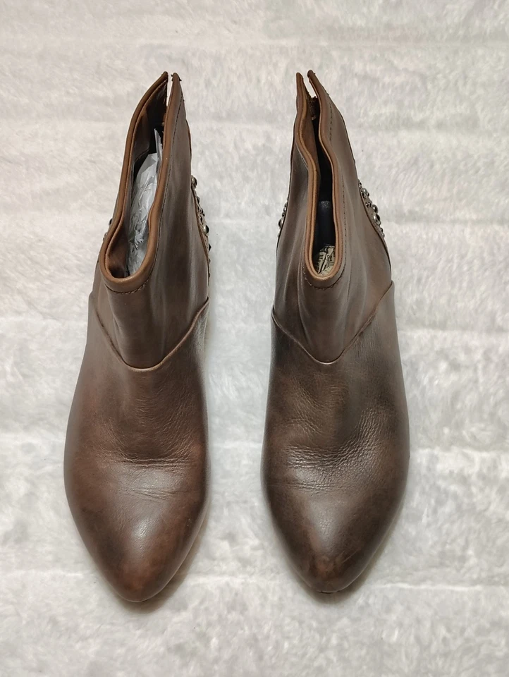 Apepazza Women's Kora Ankle Boot, Gray Vitello Tam, Studs Eyelets, EU 37 US 7 - Image 3 of 4