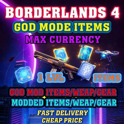 #ad BORDERLANDS 4✨WEAPONS MODDED LEVEL 1 ONE GEAR MODDED ✴️ GODMODE ✅PC PS XBOX $2.94
