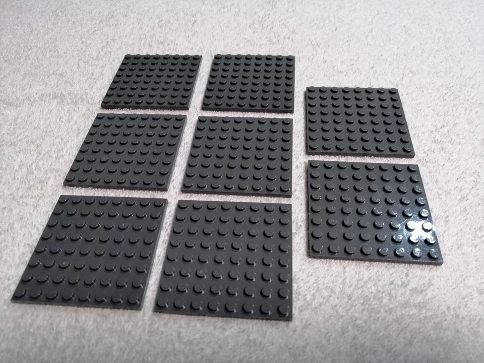 LEGO Konvolut Platten / Bauplatten dunkelgrau 8 x 8 / Creator City Star Wars - Bild 3 von 4