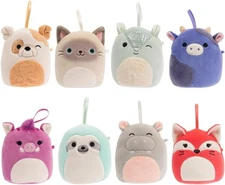 SQUISHMALLOWS 4" ORNAMENT PLUSH 8 PACK 1598444, ANIMALS *NEW