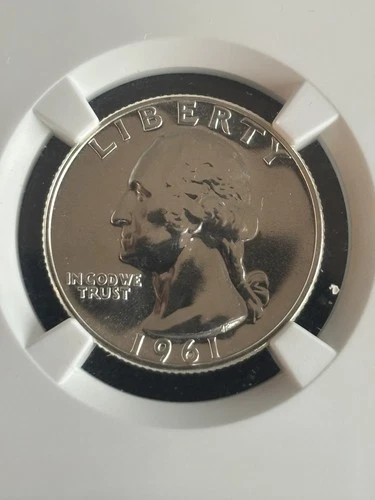 1961 Proof 68 Washington Quarter Silver Coin NGC