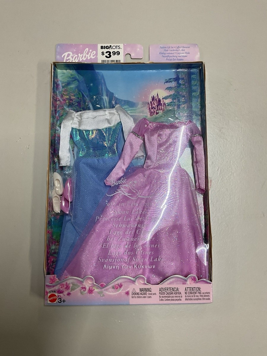 Barbie Swan Lake Fashion Costume Pink Dress Gown 2003 Mattel 47636