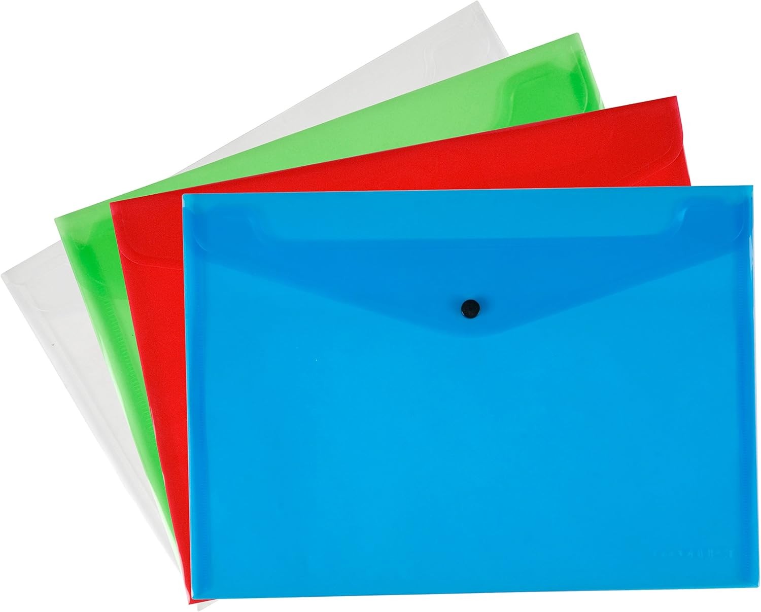 Q-Connect Polypropylene Document Folder A4 Assorted (Pack of 12)