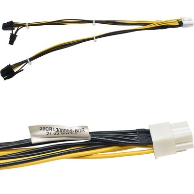 Gigabyte G431-MM1 Graphics Card Y-Power Cable 30cm 25CRI-300002-BOR 8 to 2x 6+2