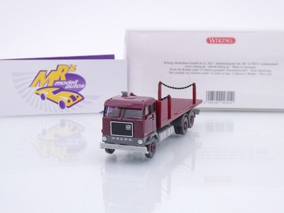 Wiking 0447 01 # Volvo F88 Rungenpritschen-LKW Baujahr 1965-70 '' weinrot '' 1:87