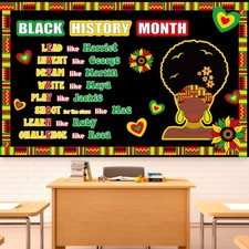 Black History Month Bulletin Board Decorations Black History Month Cutouts Bo...