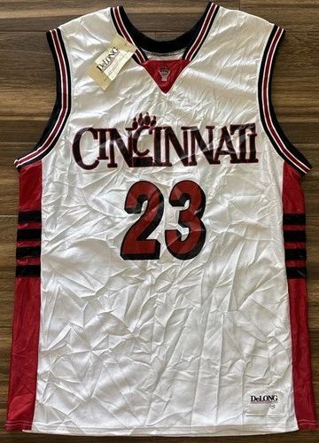 Cincinnati Bearcats #23 Basketball Jersey - Vintage DeLong NEW - Size 48 White