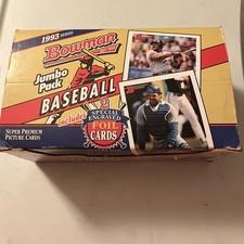 1993 Bowman jumbo Baseball Box. Jeter Rookie