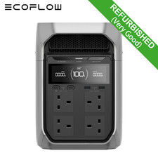 ECOFLOW Refurbished DELTA 3 PLUS Portable Power Station 1024Wh Solar Generator